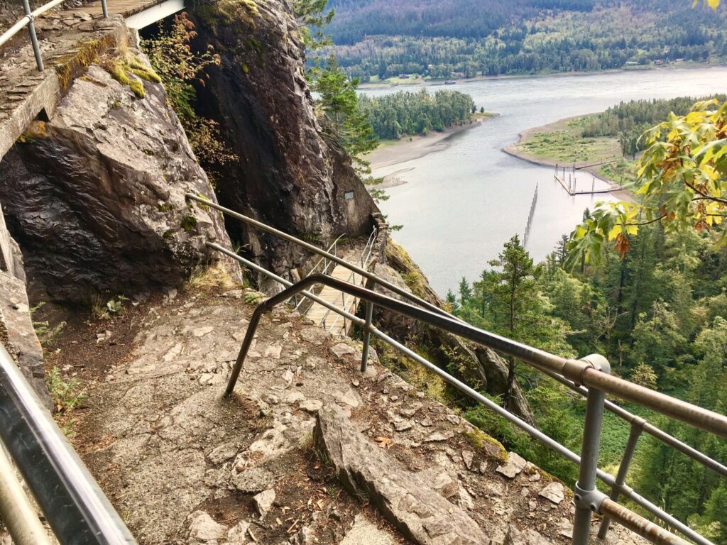 Conquering Beacon Rock in the Explore Washington State